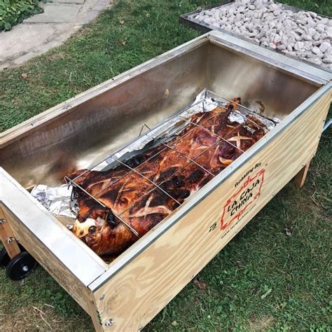 whole pig roasting box